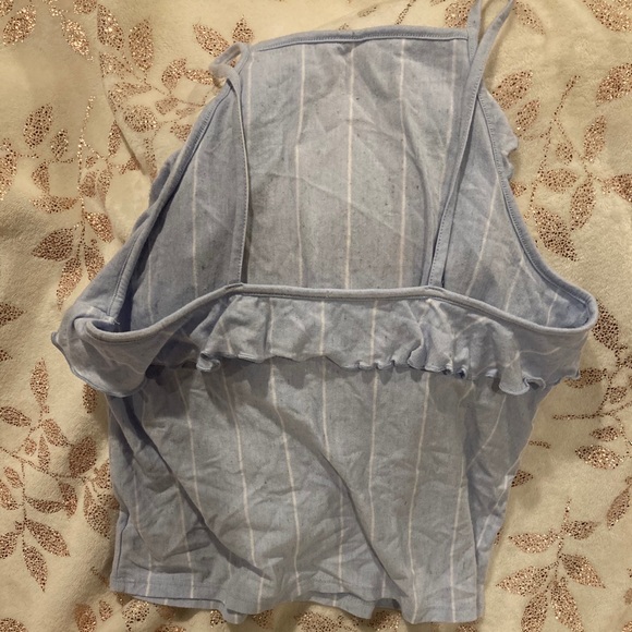 Striped top with ruffles - Picture 2 of 3